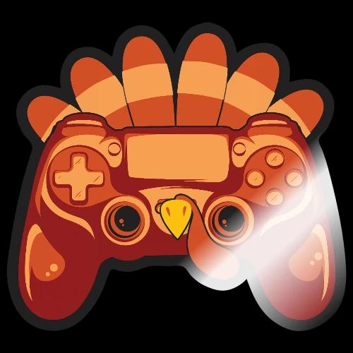 Gamer Turkey Thanksgiving - Sticker