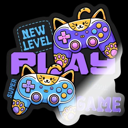 Super Cool Cat Gamer Unlocked - Sticker