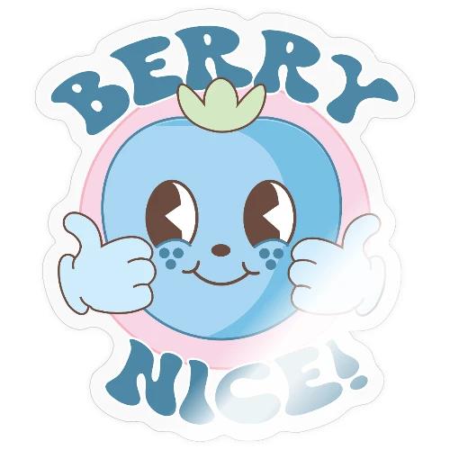 Berry Nice! Cute Blueberry Thumbs Up - Sticker