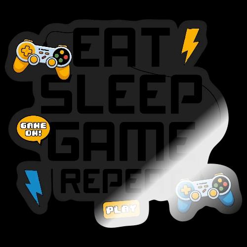 Eat Sleep Game Repeat! - Sticker