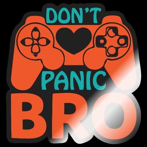 Don't Panic Bro! Heart Gamer - Sticker