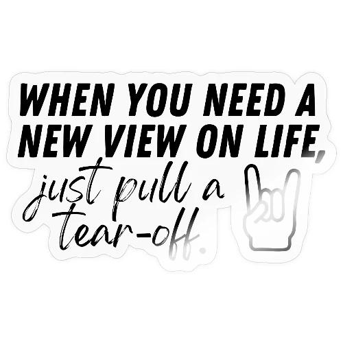 pull a tear off - Sticker