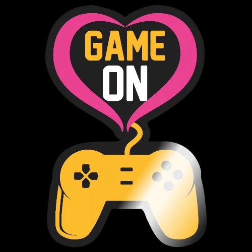 Game On! Pink Heart Controller - Sticker
