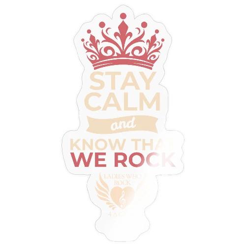 STAY CALM Pink & Cream - Sticker