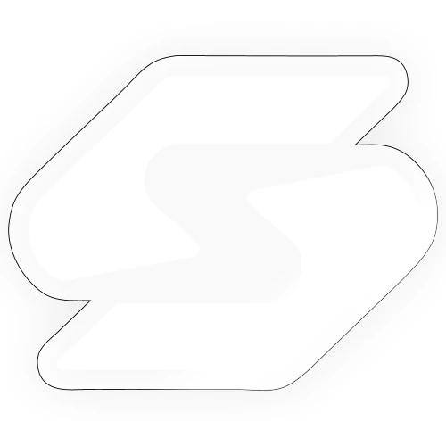 Icon Only in White - Sticker