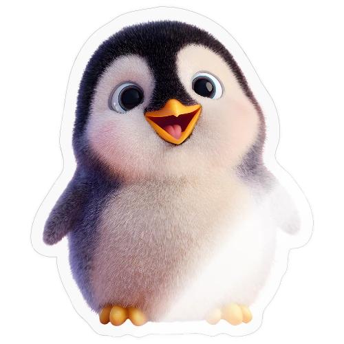 Joyful Baby Penguin - Sticker
