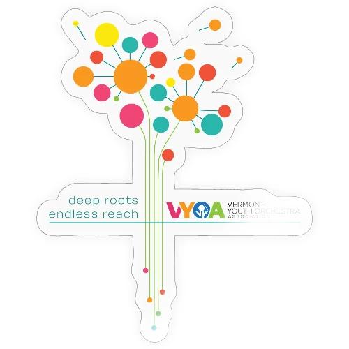 flower tag - Sticker