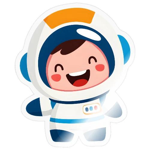 Joyful Baby Astronaut - Sticker