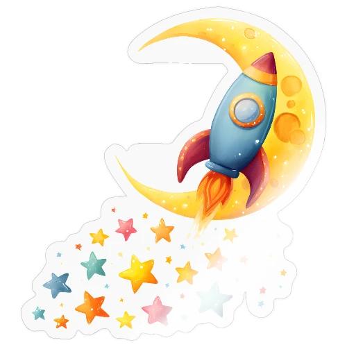 Rocket Trail of Stars - Sticker