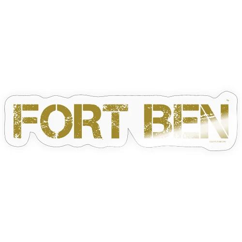 FORT BEN, gold capture - Sticker