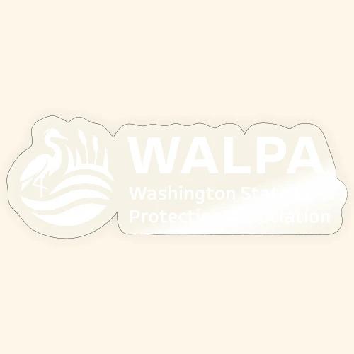 WALPA White logo - Sticker