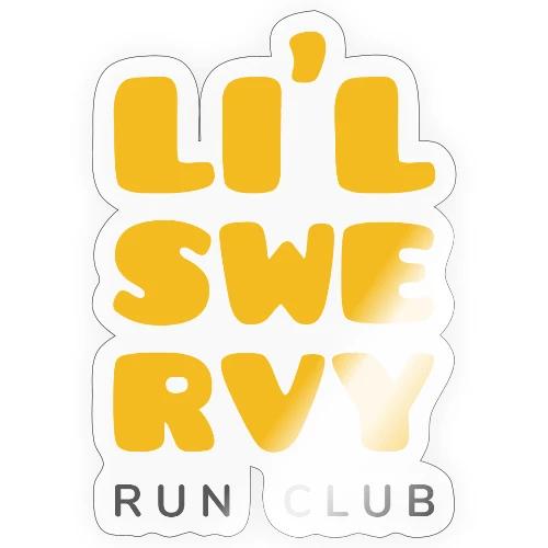 lil swervy run club stacked - Sticker