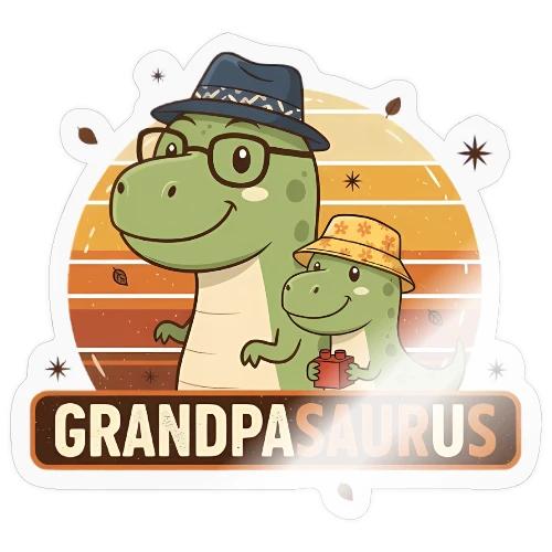 GrandpaSaurus Sunset Duo - Sticker