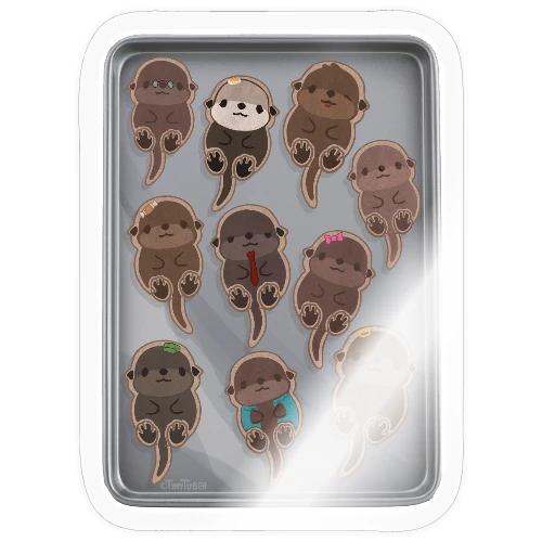 Tazz Talks | Otter Cookie Tray Parade - Sticker
