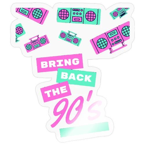 Bring Back The 90s Nostalgia Design| Retro 90s Art - Sticker