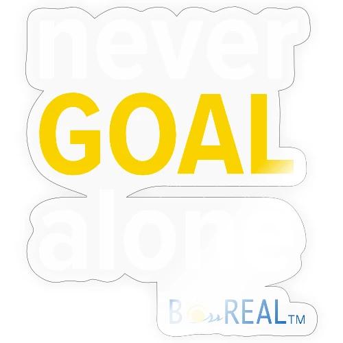 Never GOAL Alone - Black/Navy - Sticker
