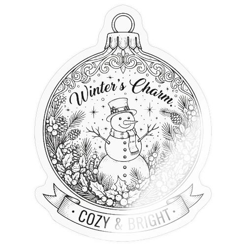 Festive Snowman T-Shirt - Sticker