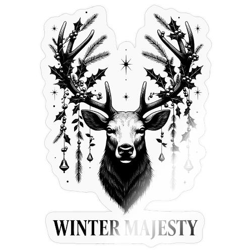 Majestic Reindeer T-Shirt, Poster, & Mug - Sticker