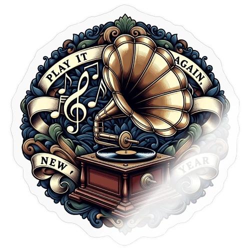 Ornate Phonograph T-Shirt - Sticker