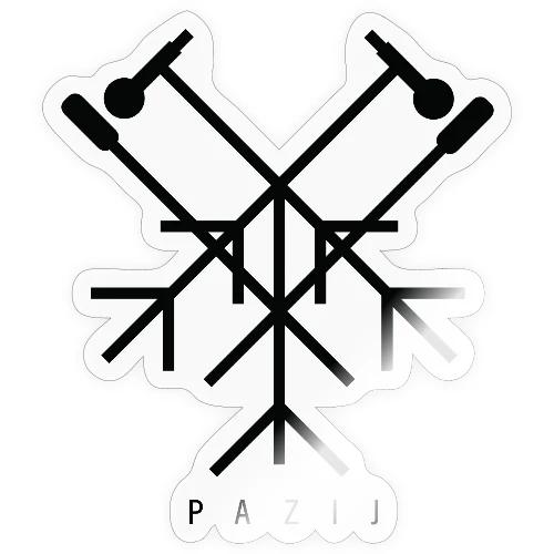 Pazij Black Logo - Sticker