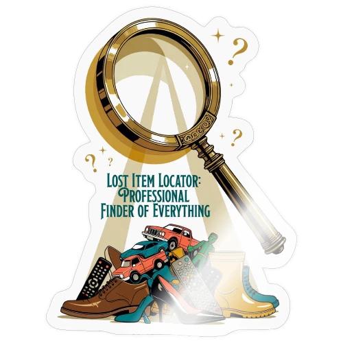 Lost Item Locator T Shirt, Professional Finder Mug - Sticker
