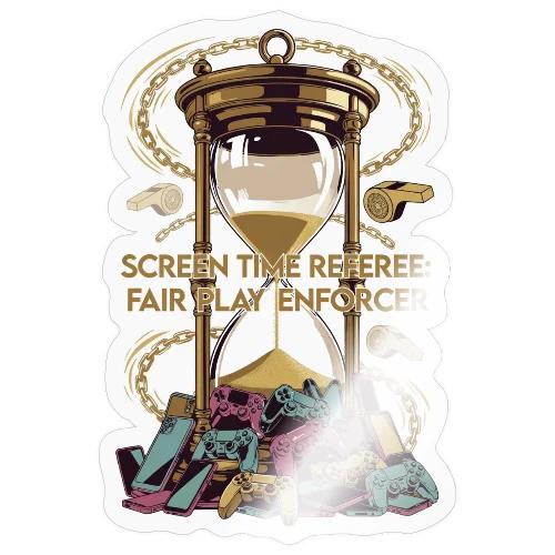 Screen Time Referee T Shirt, Fair Play Enforcer - Sticker