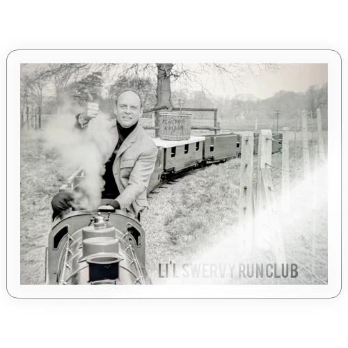 li'l swervy run club hype train - Sticker