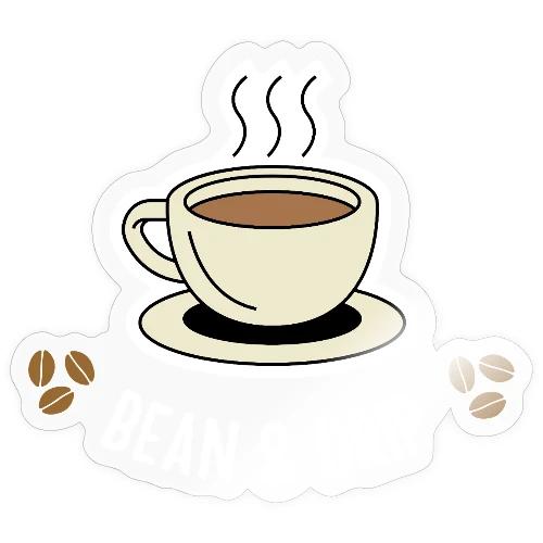 Bean & Drip Coffee Cup Art - Sticker