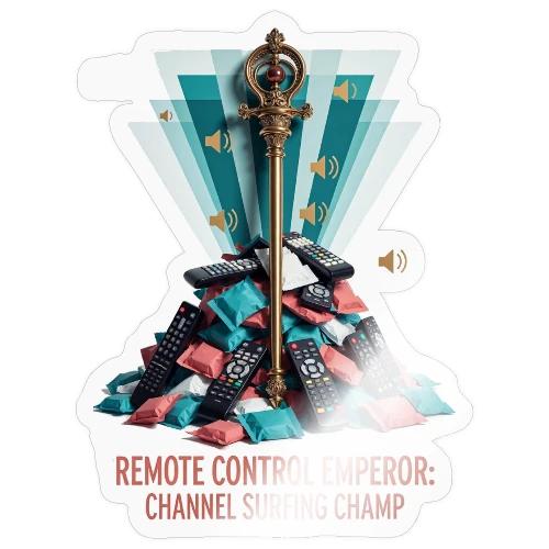 Remote Control Emperor T Shirt - Sticker