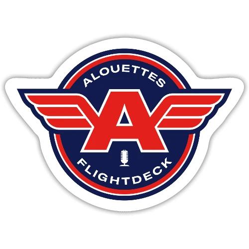 Alouettes Flightdeck Podcast primary logo - Sticker