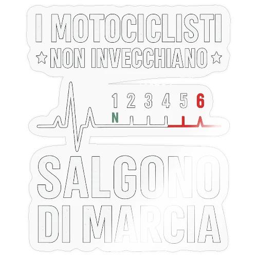 Motorcyclists Never Age Heartbeat Design - Sticker