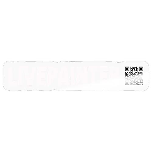 White LP Front Side - Sticker