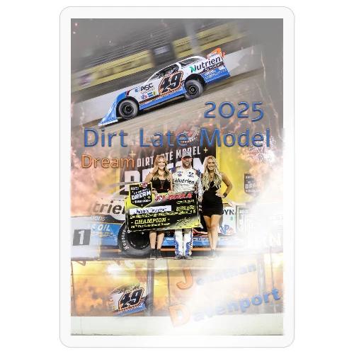 Jonathan Davenport DLM Eldora Speedway 2025 - Sticker