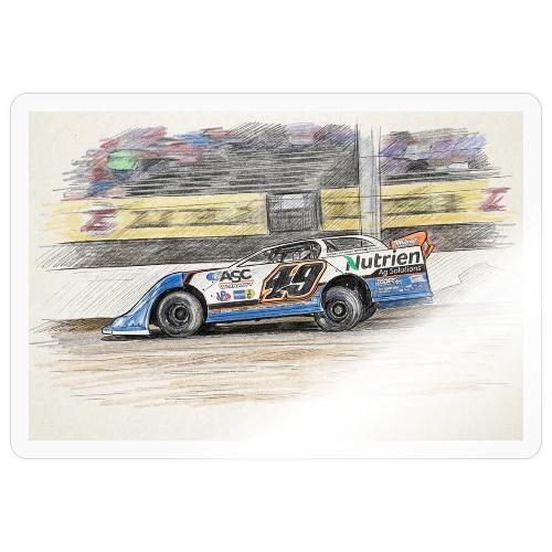 Jonathan Davenport's #49 - Sticker