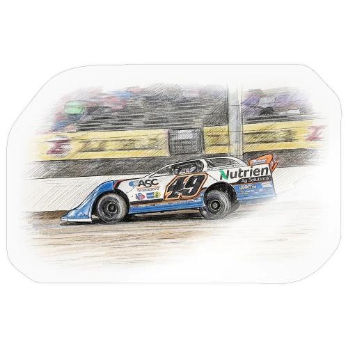 Johnathan Davenport's #49 B - Sticker