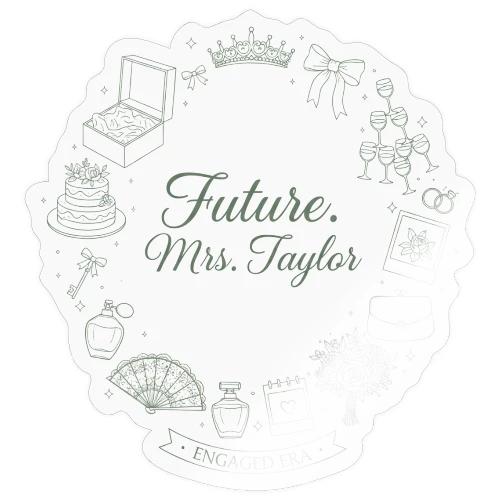 Future Mrs Minimalist Bridal Line Art - Sticker
