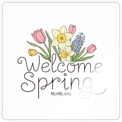Welcome Spring Florals - Sticker