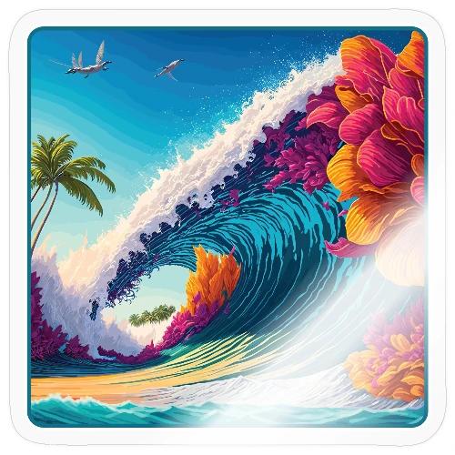 Giant Shore Pound Wave - Sticker