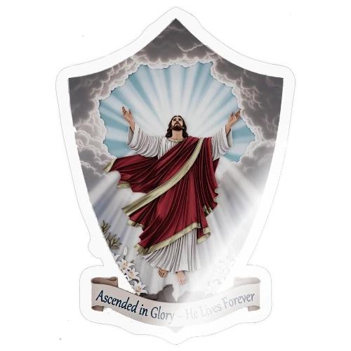 Easter Ascended in Glory T Shirt,Resurrection Gift - Sticker