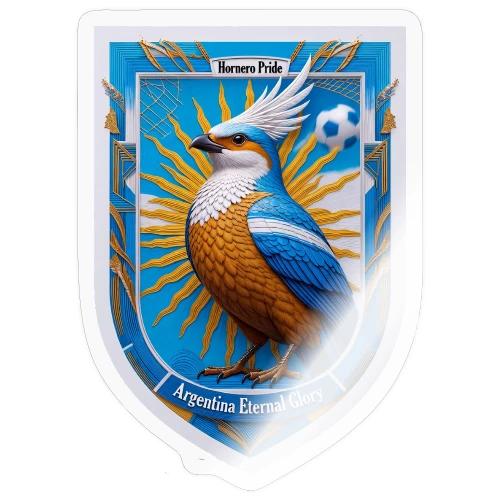 Argentina Hornero Pride T Shirt, Football Gift - Sticker