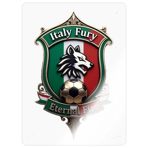 Italy heritage Wolf Fury Tee, Pride Badge Gift - Sticker