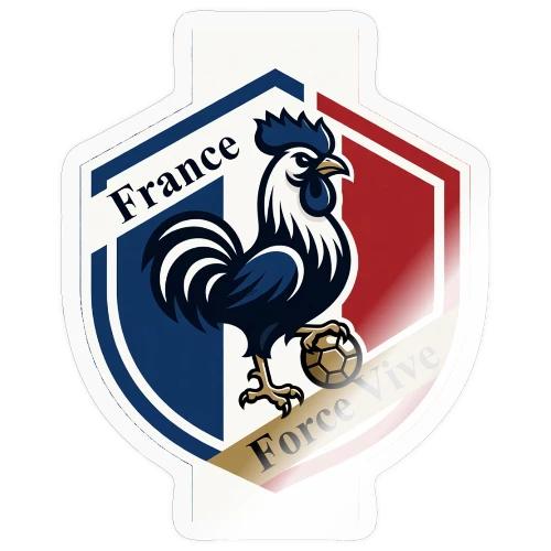 France Rooster T-Shirt, Bleu-Blanc-Rouge gift - Sticker