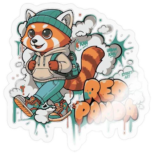 Red Panda Street Graffiti Vibes - Sticker