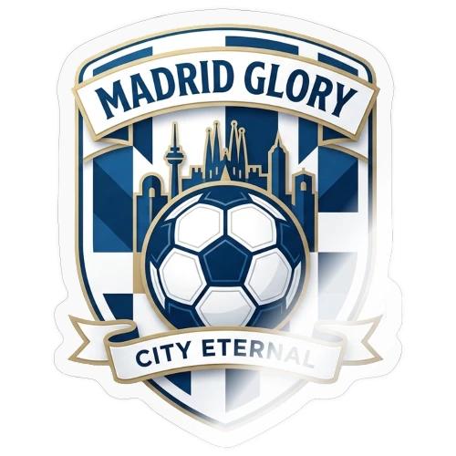 Madrid Skyline Glory T Shirt, Madrid Fan Gift - Sticker