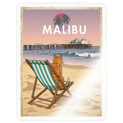 Malibu Beach cat - Sticker