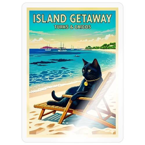 Caribbean Island Getaway - Sticker
