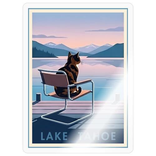 Lake Tahoe Cat - Sticker