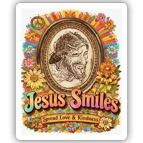 jesus-smile.com, Rare Portrait, Jesus the Healer. - Sticker
