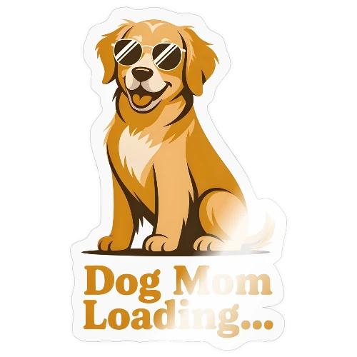 Dog Mom Loading Golden Retriever Sunglasses - Sticker