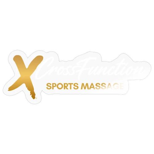 White XF SPORTS MASSAGE LOGO (front only) - Sticker